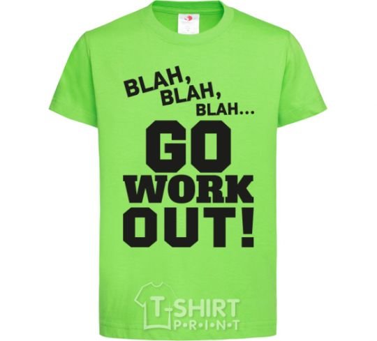 Kids T-shirt Go work out orchid-green фото