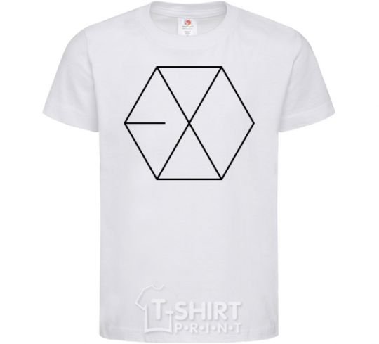 Kids T-shirt EXO logo White фото