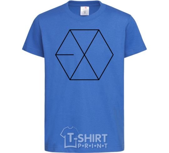 Kids T-shirt EXO logo royal-blue фото