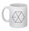 Чашка керамическая EXO logo Белый фото