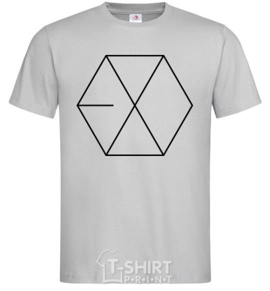 Men's T-Shirt EXO logo grey фото