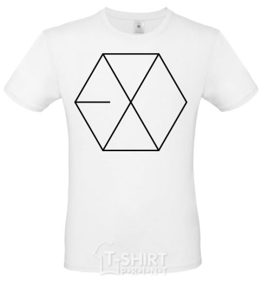 Men's T-Shirt EXO logo White фото