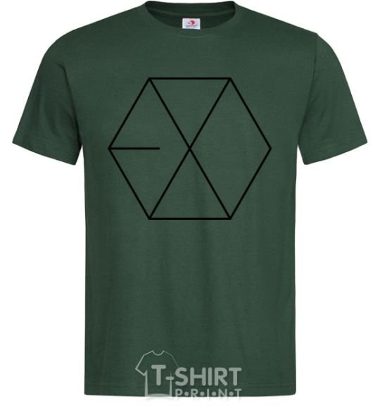 Men's T-Shirt EXO logo bottle-green фото