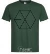 Men's T-Shirt EXO logo bottle-green фото