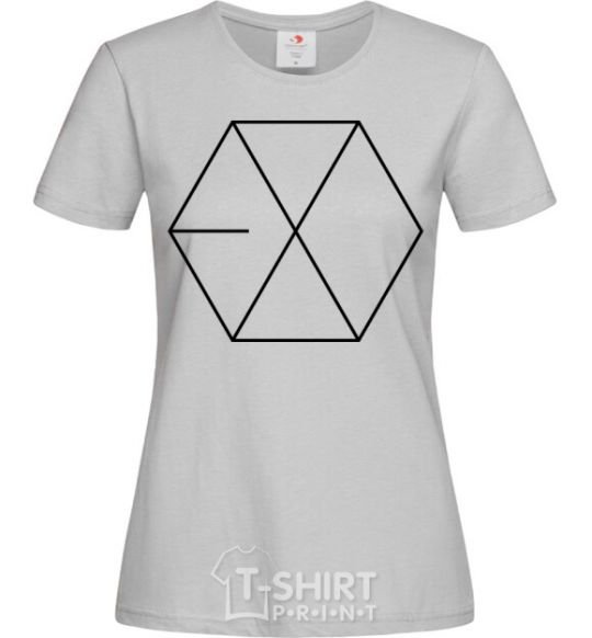 Женская футболка EXO logo Серый фото