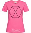 Женская футболка EXO logo Ярко-розовый фото