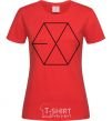 Женская футболка EXO logo Красный фото