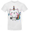 Men's T-Shirt Deadlift unicorn White фото