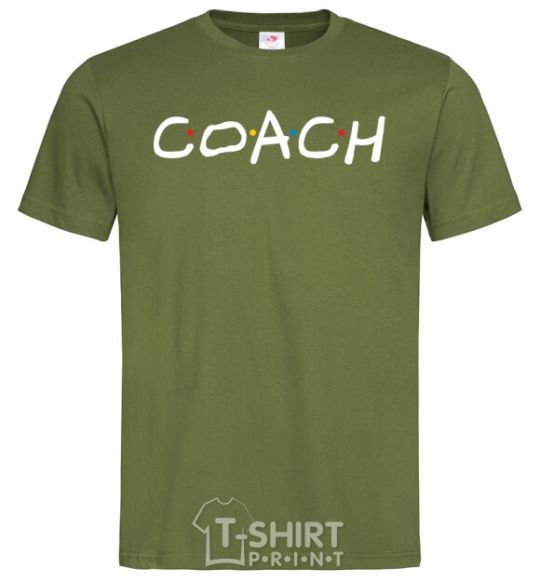 Men's T-Shirt Coach friends style millennial-khaki фото