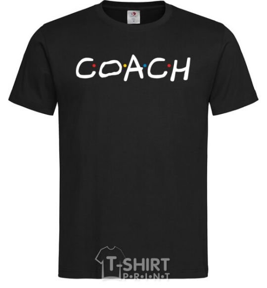 Men's T-Shirt Coach friends style black фото