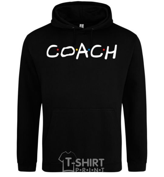 Мужская толстовка (худи) Coach friends style Черный фото