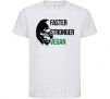 Kids T-shirt Faster stronger vegan gorilla White фото