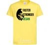Детская футболка Faster stronger vegan gorilla Лимонный фото
