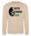 Sweatshirt Faster stronger vegan gorilla sand фото