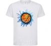 Kids T-shirt Баскетбольный мяч брызги White фото