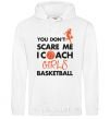 Мужская толстовка (худи) Coach girls basketball Белый фото