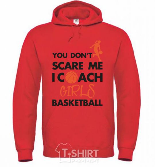 Men`s hoodie Coach girls basketball bright-red фото