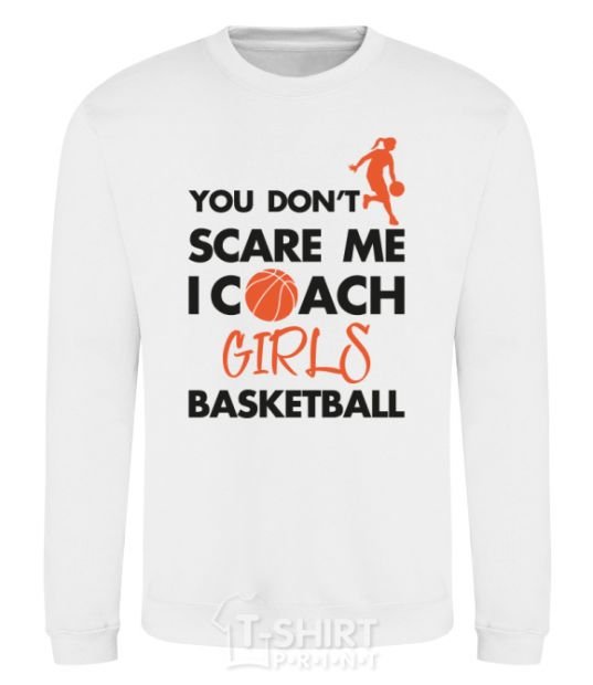 Sweatshirt Coach girls basketball White фото