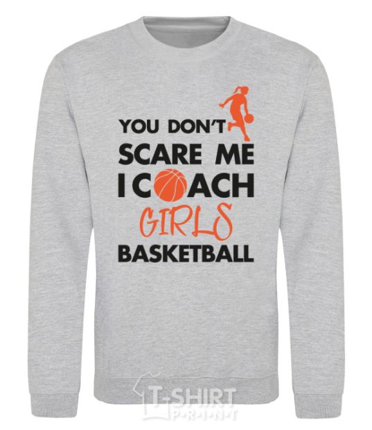 Sweatshirt Coach girls basketball sport-grey фото