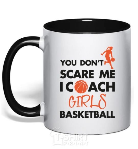 Mug with a colored handle Coach girls basketball black фото