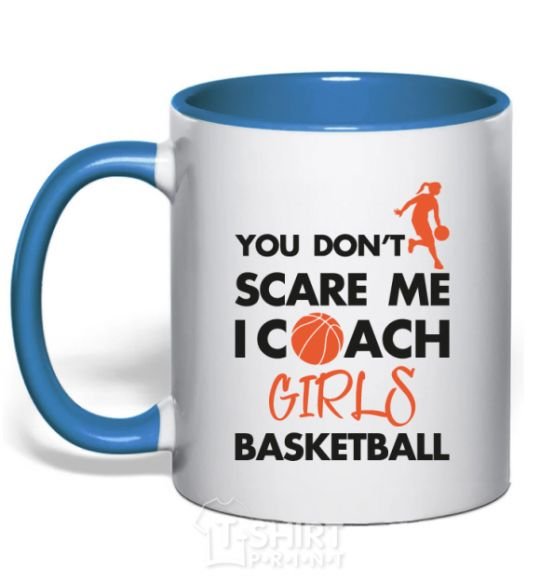 Mug with a colored handle Coach girls basketball royal-blue фото