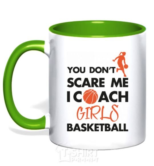 Mug with a colored handle Coach girls basketball kelly-green фото