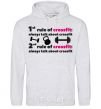 Men`s hoodie Always talk about crossfit sport-grey фото