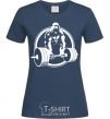 Women's T-shirt Gorilla squeeze navy-blue фото