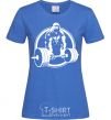 Women's T-shirt Gorilla squeeze royal-blue фото