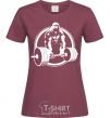 Women's T-shirt Gorilla squeeze burgundy фото