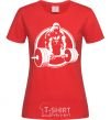 Women's T-shirt Gorilla squeeze red фото