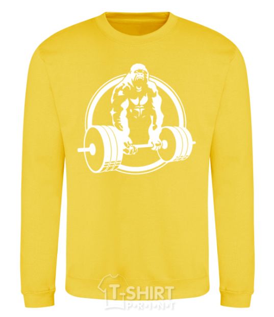 Sweatshirt Gorilla squeeze yellow фото