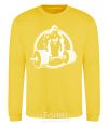 Sweatshirt Gorilla squeeze yellow фото