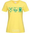 Women's T-shirt Eat sleep crossfit cornsilk фото