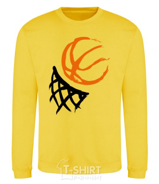 Sweatshirt Basketball hoop art yellow фото