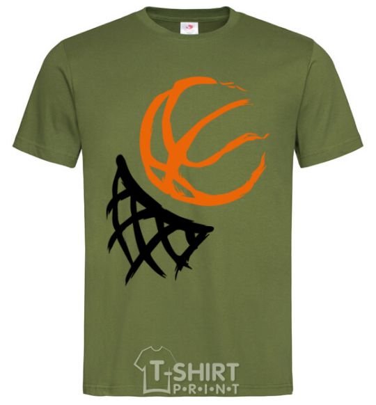 Men's T-Shirt Basketball hoop art millennial-khaki фото