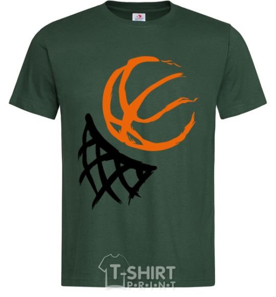 Men's T-Shirt Basketball hoop art bottle-green фото