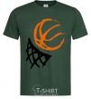 Men's T-Shirt Basketball hoop art bottle-green фото