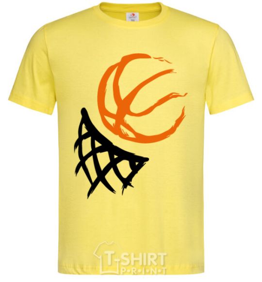 Men's T-Shirt Basketball hoop art cornsilk фото