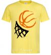 Men's T-Shirt Basketball hoop art cornsilk фото