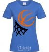 Женская футболка Баскетбольное кольцо арт Ярко-синий фото