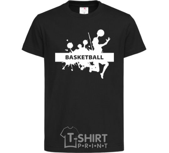 Детская футболка Basketball girl Черный фото