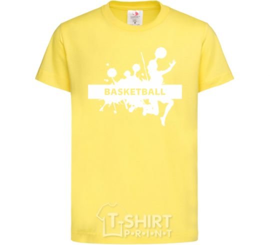 Kids T-shirt Basketball girl cornsilk фото