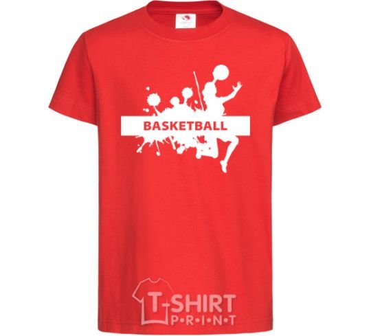 Kids T-shirt Basketball girl red фото