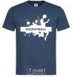 Men's T-Shirt Basketball girl navy-blue фото