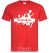 Men's T-Shirt Basketball girl red фото