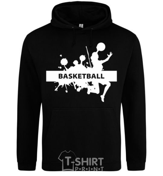 Мужская толстовка (худи) Basketball girl Черный фото