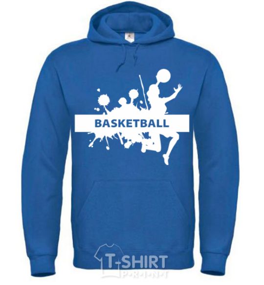 Men`s hoodie Basketball girl royal фото