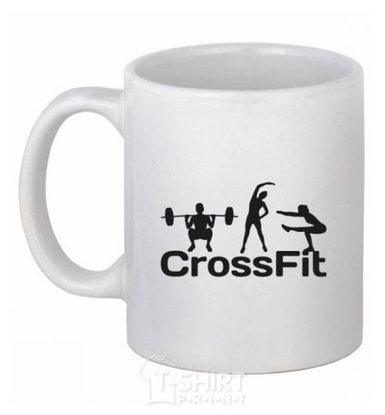 Ceramic mug Crossfit girls White фото