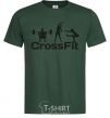 Мужская футболка Crossfit girls Темно-зеленый фото